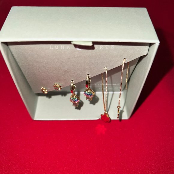 14K gold plated brass earrings. Labradorite